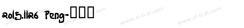 2015.11.26 Peng字体转换